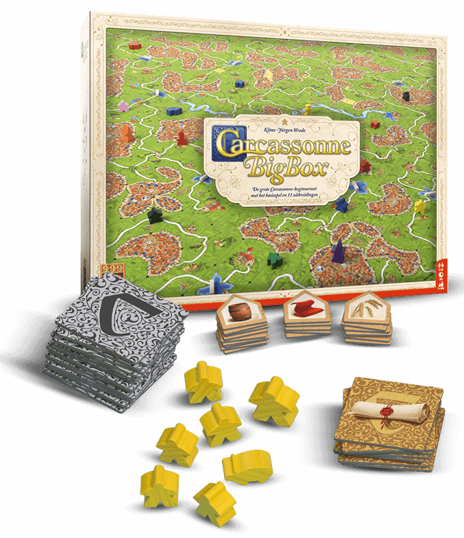 999 Jeux Carcassonne Big Box 3 - Jeu de société - 7+