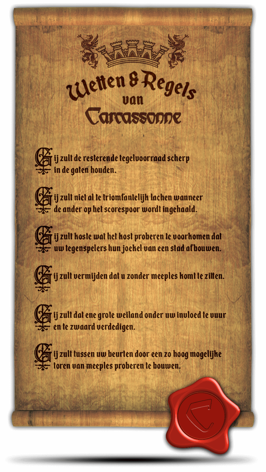 Carcassonne wetten en regels
