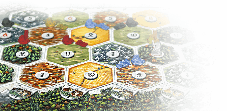 Het speelbord van A Game of Thrones Catan