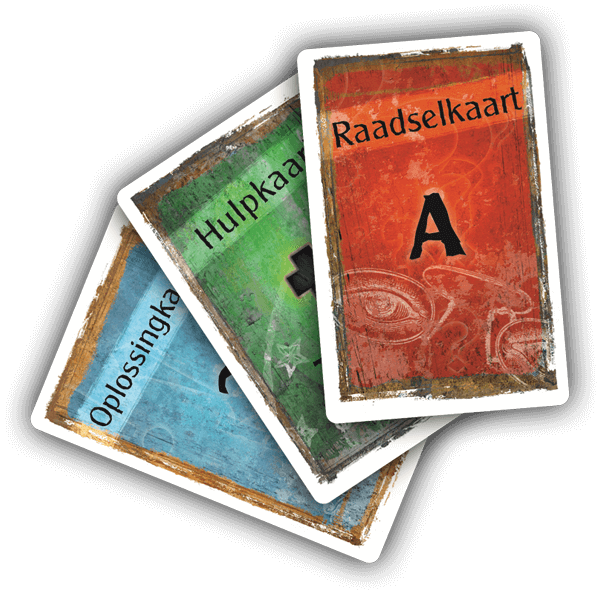 Raadsel, oplossingen en hulpkaarten